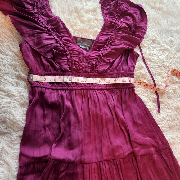 Anthropologie Deep Red Midi Dress - Picture 10 of 12